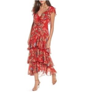 Wayf Chelsea Tiered Ruffle Maxi Dress